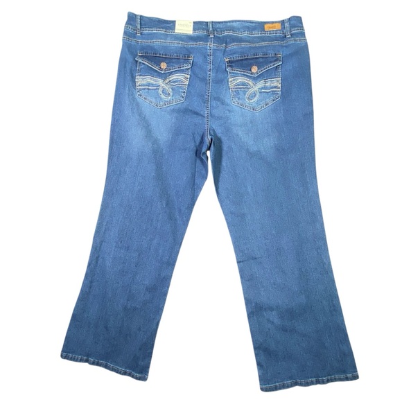 Angels Forever Young Curvy Bootcut Jeans Womens 24W Embellished Flap Pockets NWT - Picture 6 of 16